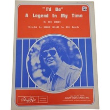 I'd Be A Legend in My Time Feat. Ronnie Milsap 1960 Vintage Sheet Music