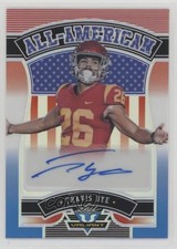 2022 Leaf Valiant All-American Red White & Blue 1/7 Travis Dye #AA-TD1 Auto 1c0k
