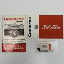 Zeiss Ikon Contarex Super Camera Instruction Manual Guide Booklet Official