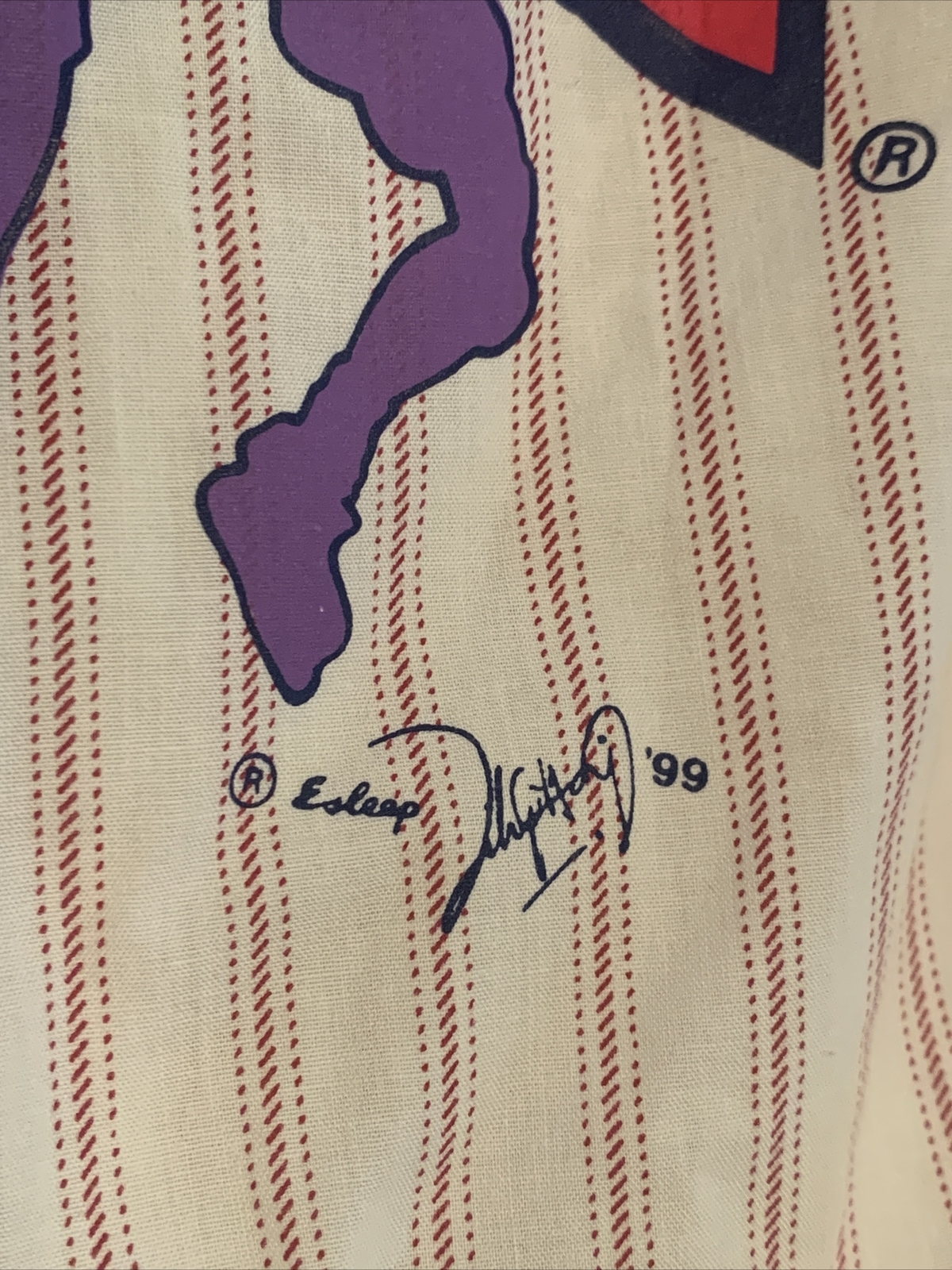 ESLEEP Boxer Pajamas VINTAGE 99 MICHAEL JORDAN Picture Signed 2X 22 24