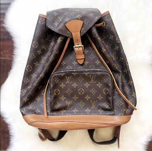 Authentic Louis Vuitton Montsouris GM Monogramma Tela Zaino | eBay