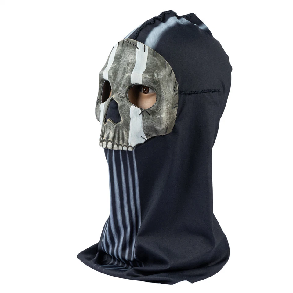 Xcoser Call of Duty Warzone 2 Skull Ghost Mask Balaclava Cosplay Props Halloween - Image 3 of 4