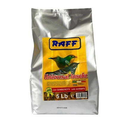 Universal Insect by Raff-Bird food for insectivorous birds, High-Protein ( 5Lb)