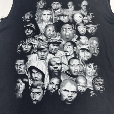 Vintage Pro 5 Black Graphic 90s Rap Artist Super Heavy Tee Shirt
