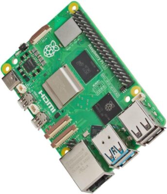 Raspberry Pi 5, 64-Bit, 2,4 GHz, 4 GB RAM, PCIe, 4K HDMI, RP1 Controller