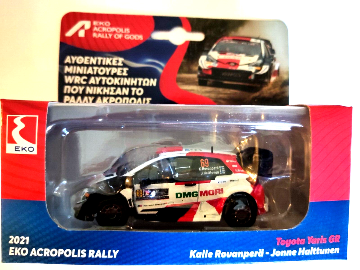 WRC Toyota Yaris GR Collectible Car Rally Acropolis 1/43