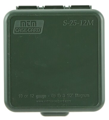 MTM Dual Gauge Shotshell Case Ammo Box 25 Rounds Forest Green - S2512M11