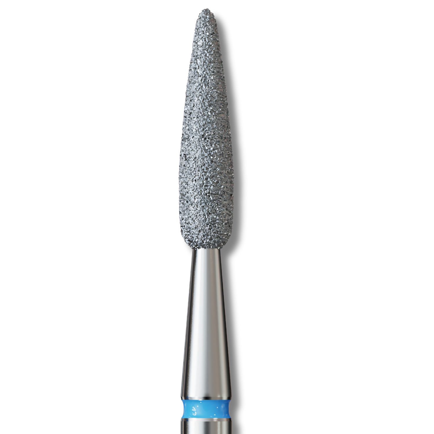 IQ Nails Diamond Nail Drill Bit Long Flame Medium Fine 2.3mm MANICURE PEDICURE