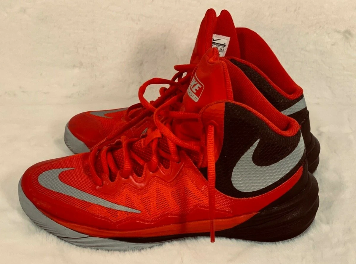 Nike Prime Hype DF II Size 6.5 Youth Red Black Youth Sneaker Shoes