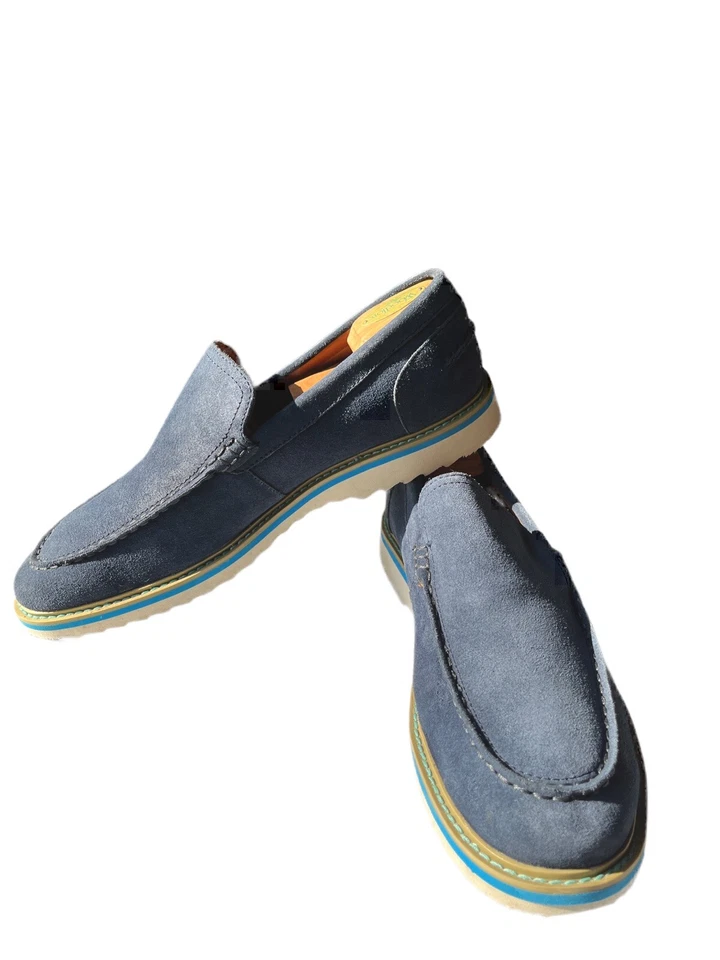 Mocasines Kenneth Cole Reaction Feel The Hype de gamuza azul talla 11 Foto 2 de 4