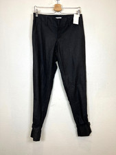 NWT VINCE Charcoal Gray Wool Blend Ruffle Hem Pants Trousers Size 6.