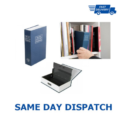 Metall 3 Ziffern Kombination Tragbar Buch Safe Box Tresore Realistisch Karton Abdeckung