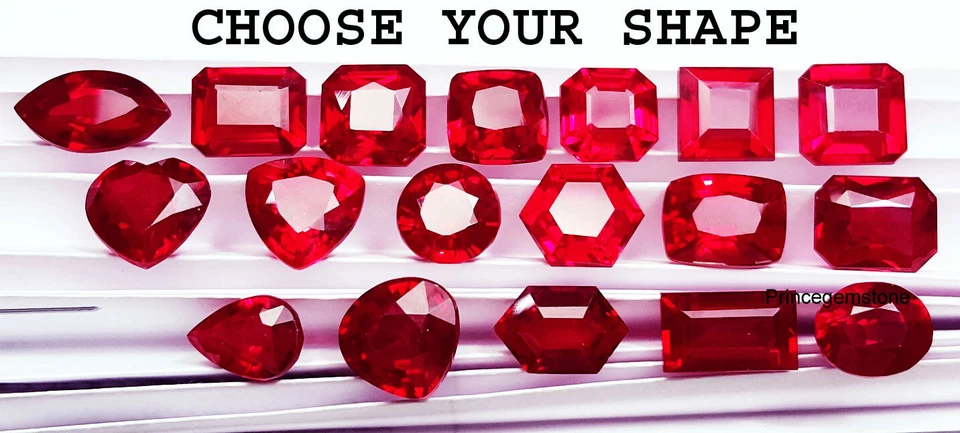 Natural Red Ruby Mixed Shape Loose Gemstone Between 8 to 10 Ct Certified - Image 2 of 4