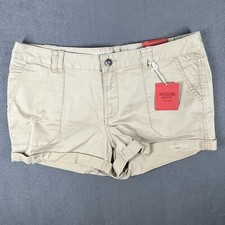 NWT Mossimo Supply Co Y2K Mid-Rise Shorts Size 10 Distressed Neutralcore Fit