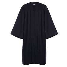 Unisex Premium Matte Graduation Gown Only X-Large 545'9"-5'11" Black