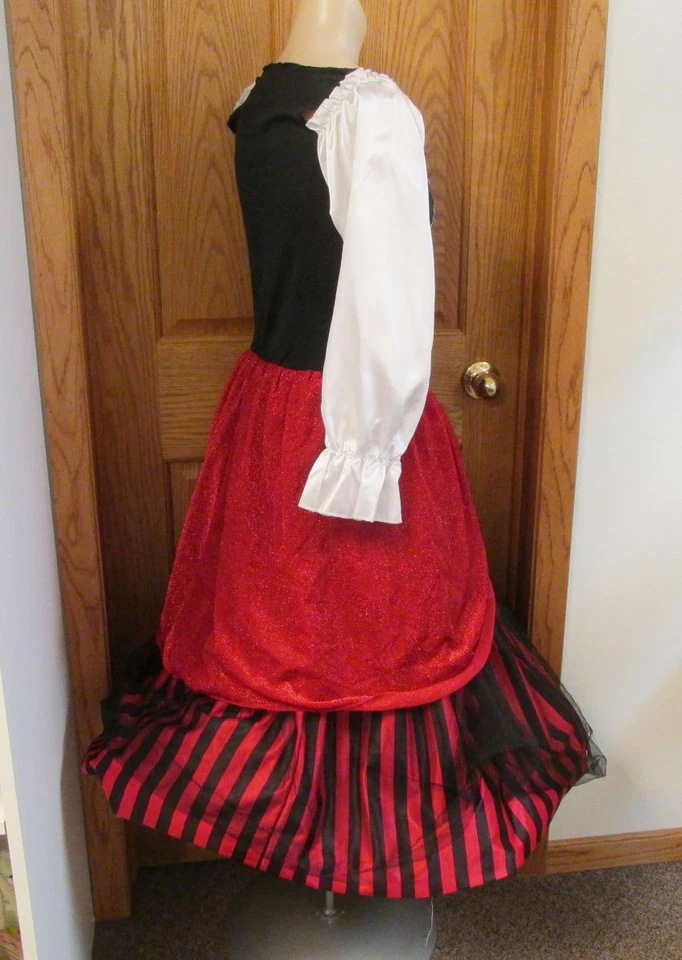 Sexy Vestido Aro Para Mujer Disfraz de Halloween Pirata Mujer Gitana Renacimiento Pequeño Foto 2 de 4