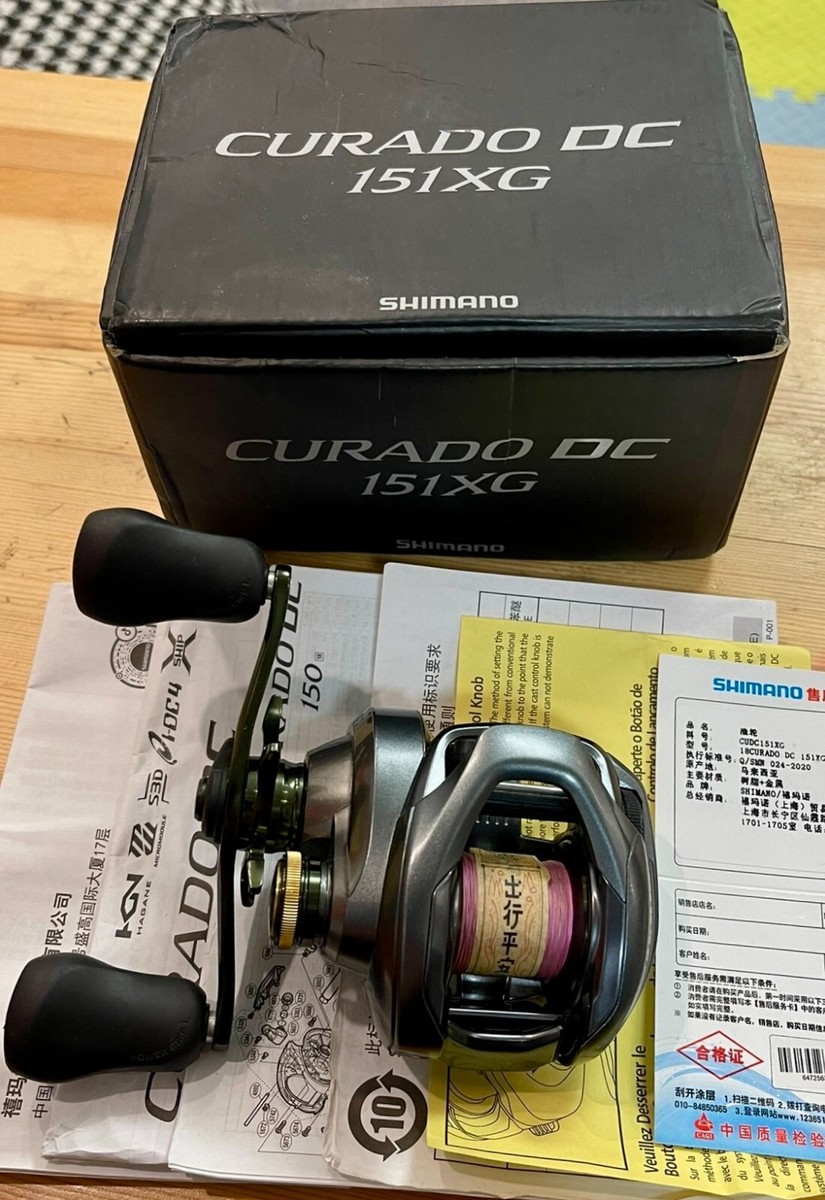 MINT Shimano 18 Curado DC 151XG 8.5:1 Left Hand Fishing Reel with