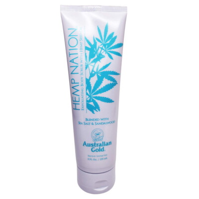 Australian Gold Hemp Nation Sea Salt & Sandalwood Body Scrub 8oz