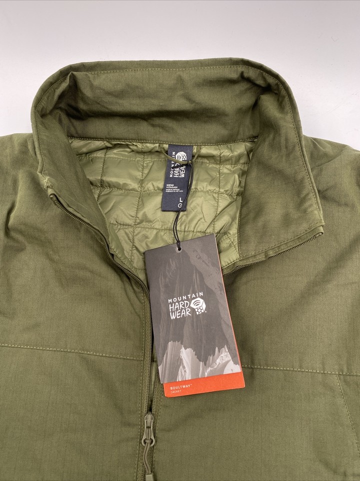 Mountain Hardwear Men's Boultway Jacket Amry Green Size Large MSRP 175