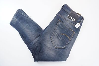 G-Star Arc Kate Tapered Damen Jeans Hose W27 L28 27/28 blau dunkelblau destroyed