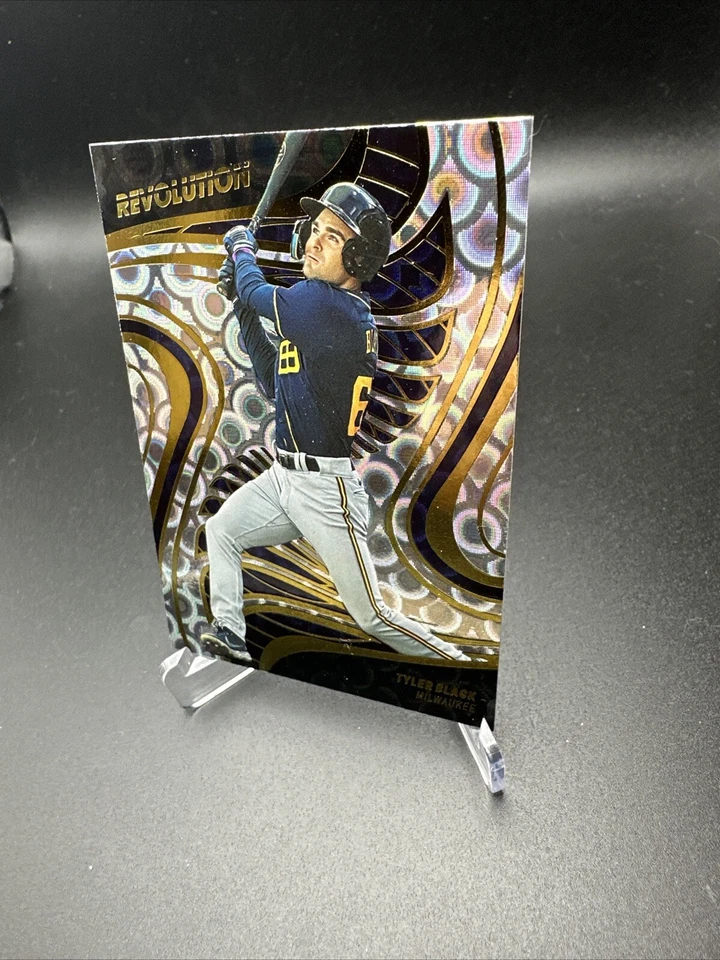 2023 Panini Chronicles Revolution - Groove - Tyler Black #74 Brewers - Image 3 of 4
