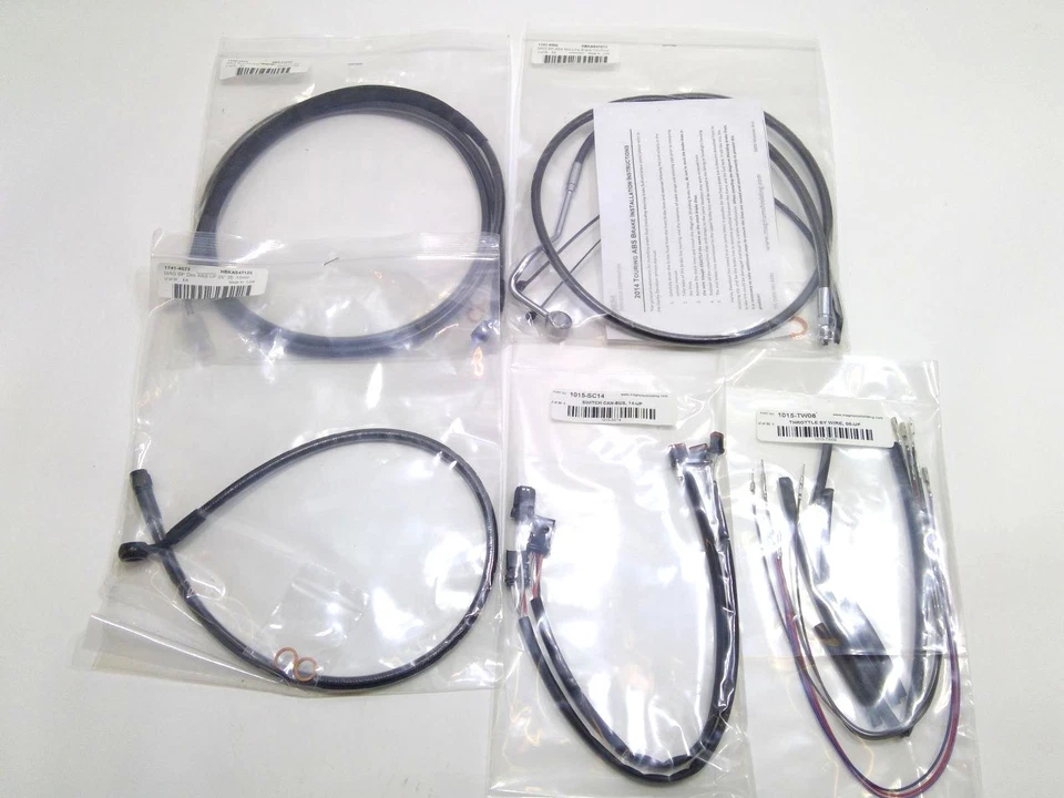 Комплект кабелей для руля Magnum Black Pearl 12-14 дюймов Ape ABS 2014-2015 Touring 487351 - Изображение 2 из 4