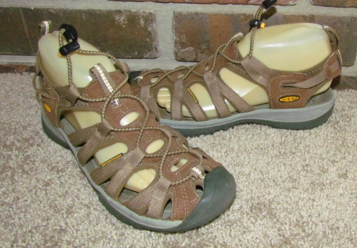 KEEN Sandali da trekking impermeabili con cordino impermeabile misura US 8 5 marroni lavabili