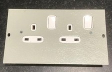 Floor Box Socket Electrak Legrand Double Socket outlet CR022 100mmW 173mmL 25mmD