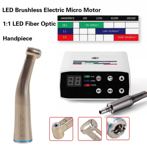 Dental NSK Style Brushless LED Electric Micro Motor/1:5 /1:1 /1:4.2 Contra Angle - Picture 68 of 76