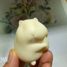 Natural Genuine Tagua Nut mouse Hand Carved Decoration reiki healing 1PC