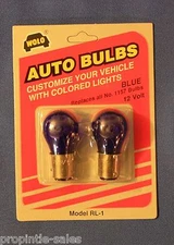 BLUE Incandescent 1157 Auto light Bulb ~Twist in ~ New ~ (2 pack) by WOLO RL-1