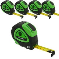 5X Rollbandmaß Reca Bandmaß MaßBand 3 M X 16 Mm GüRtelclip Vertikale RüCkseite