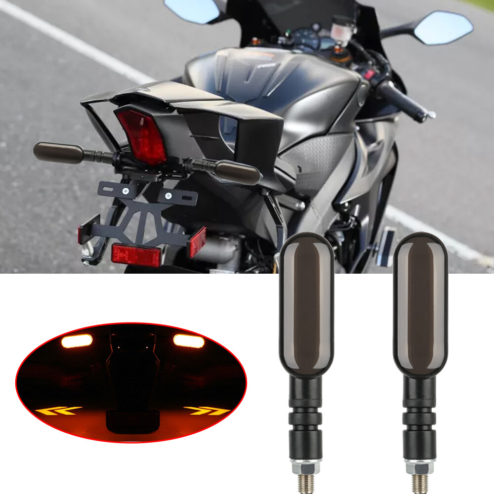 「YAMAHA」電飾イルミ 2X LED Amber Turn Signal Projector RGB Running Light For Yamaha MT