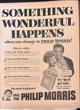 1950s Vintage Philip Morris Cigarette Ads Lucille Ball Desi Arnaz