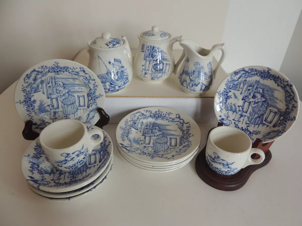 Antique childs deals tea set