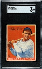 1933 Goudey Babe Ruth #149 SGC 3