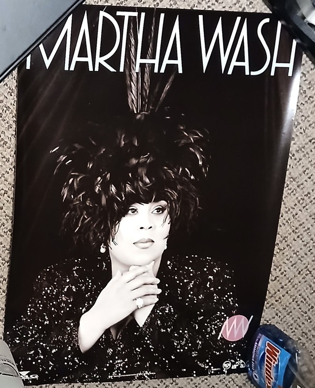 MARTHA WASH Rare 18'x24"Original Glossy Promo Poster BMG 1992 NM WEATHER GIRLS
