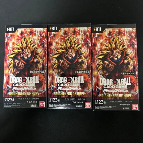Dragon Ball Super Card Game Fusion World BRIGHTNESS OF HOPE Booster Box x3 FB11