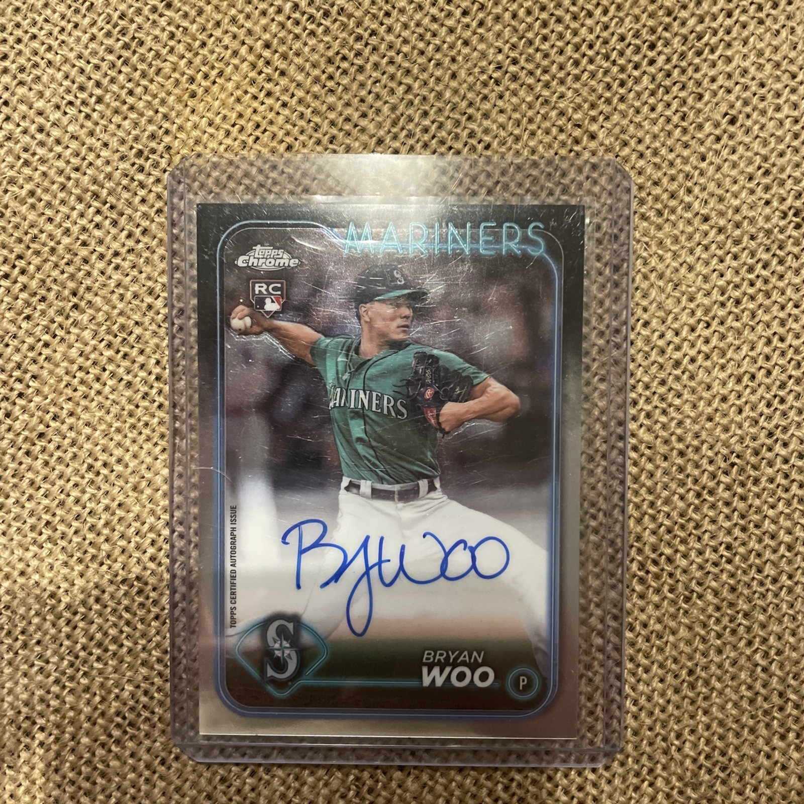 2024 Topps Chrome Rookie Autographs #RABWO Bryan Woo Auto - BB