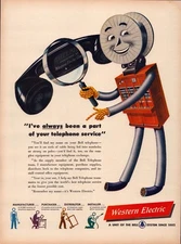 Western Electric Telephone Service 1947 Magazine Print Ad Full Page Bell System