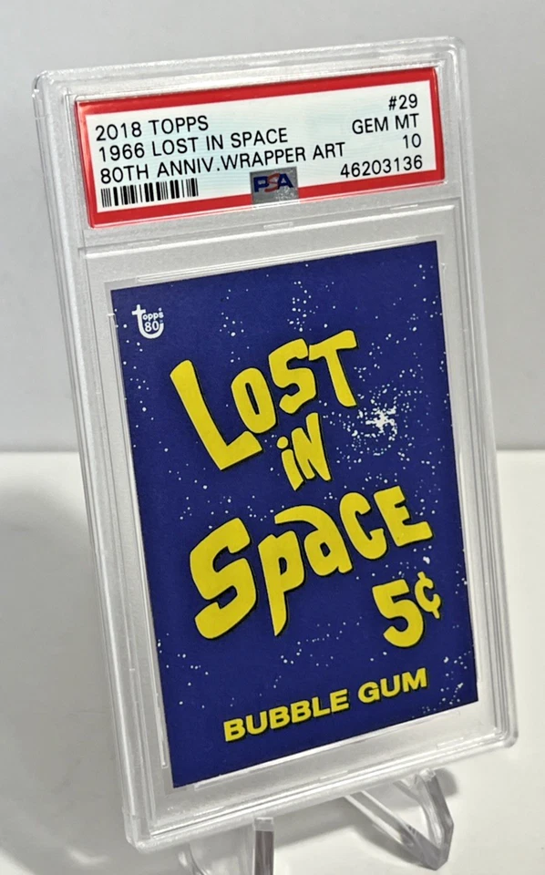 2018 Topps 80th Anniversary Wrapper Art 1966 Lost in Space PSA 10 Gem Mint - Image 3 of 4