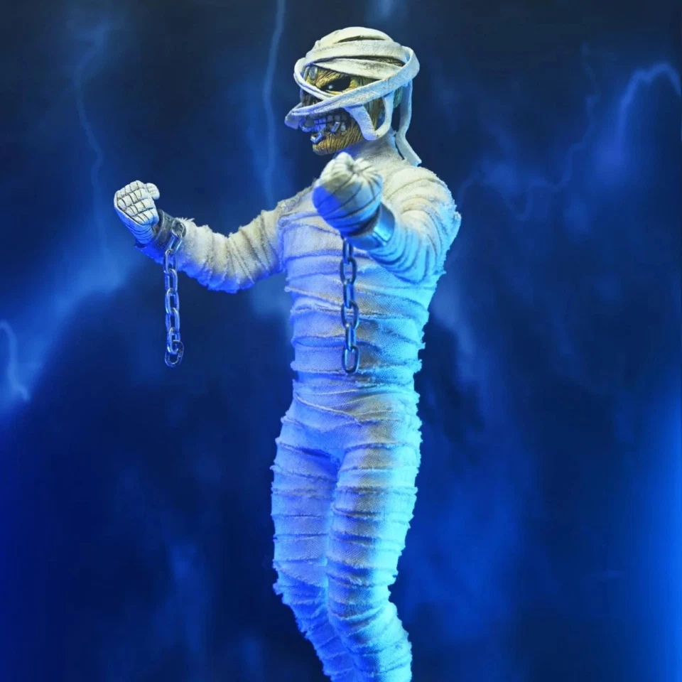 NECA EDDIE MUMMY POWERSALVE CLOTHED ACTION FIGURE IRON MAIDEN 20CM - Imagen 2 de 3