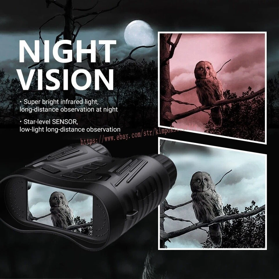 Digital Hunting Night Vision Telescope Portable IR Camera Video Monocular NV2180 - Image 3 of 4