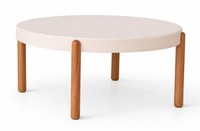 Stilvoller Runder Couchtisch Wohnzimmertische Designer Tischplatte