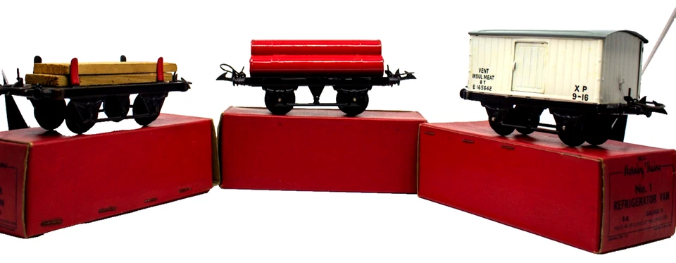 UK Hornby Meccano Lot of 3 0-gauge Tin Freight Stock | Original Boxes - Image 3 of 3