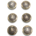 Southwest Sterling Turquoise Hand Stamped Motif Button Covers Lot of 29 #S5591-4 — photo 8