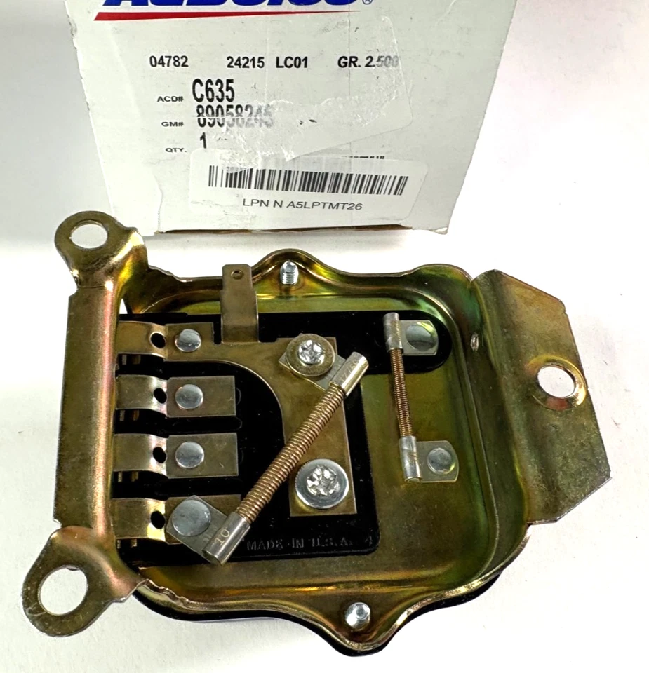 Regulador de voltaje AC Delco C635 para Chevy Olds 1000 1100 1200 1300 908 89058245 Foto 4 de 4