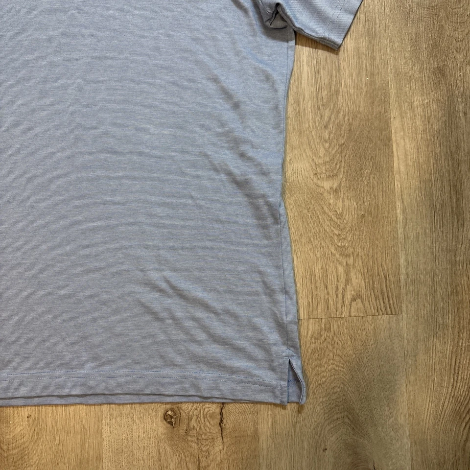 Travis Mathew Men’s Polo Shirt Shirt Sleeve Size XL Blue 1/4 Button Up - Image 3 of 4