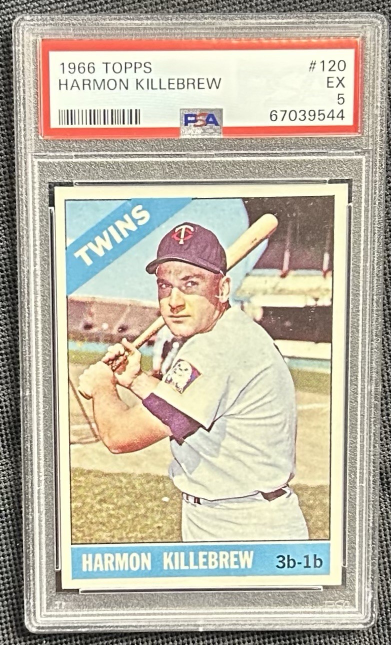 1966 Topps Baseball Harmon Killebrew PSA 5 - #120 - TWINS - HOF - SHARP