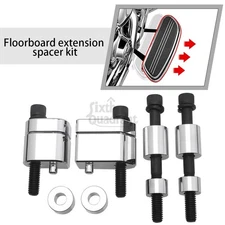 Chrome Driver FloorBoards Spacer Extension Kit for Harley Street Glide FLHX 2009